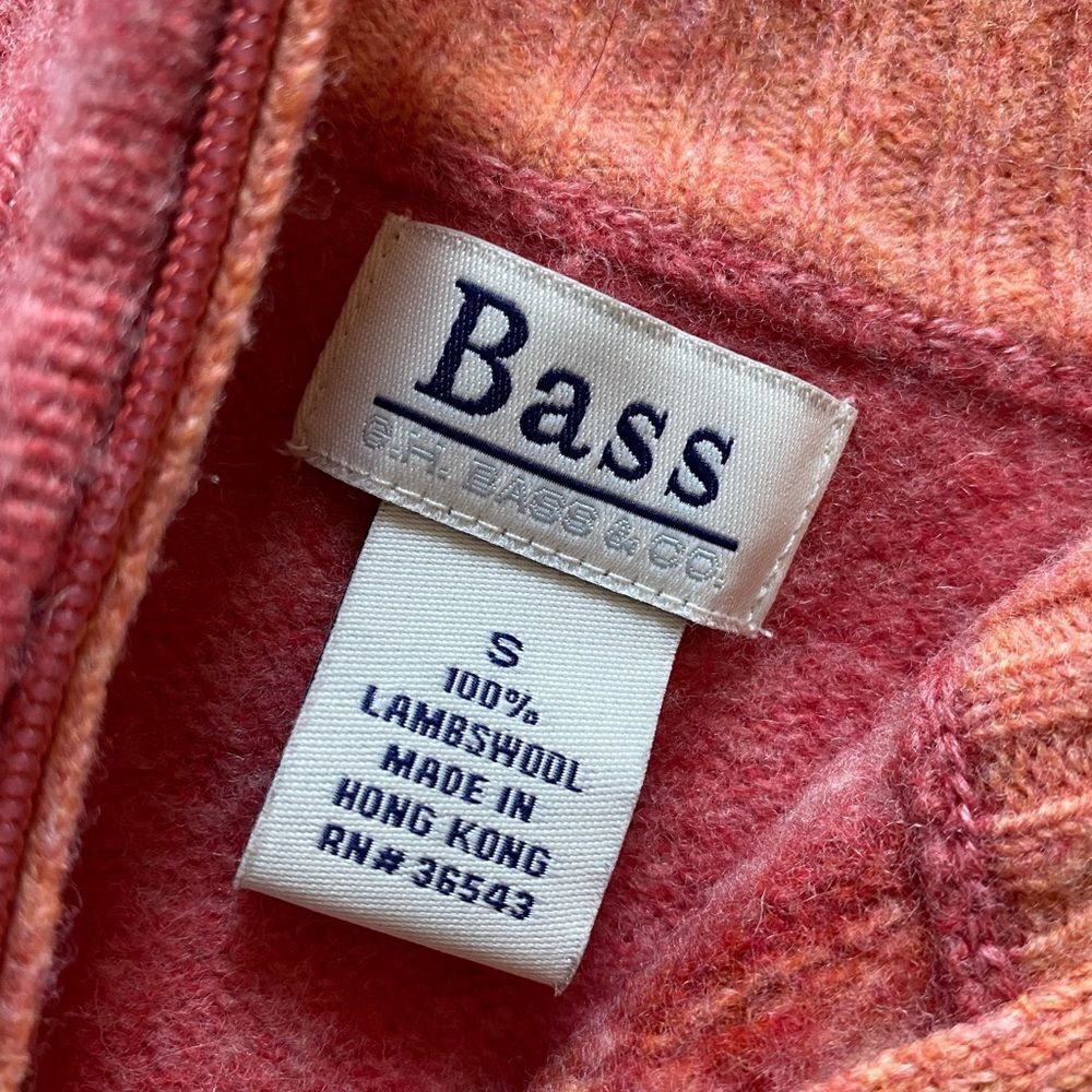 Bass Lambs Wool Zip Front Jacket Size Small - Picture 4 of 6